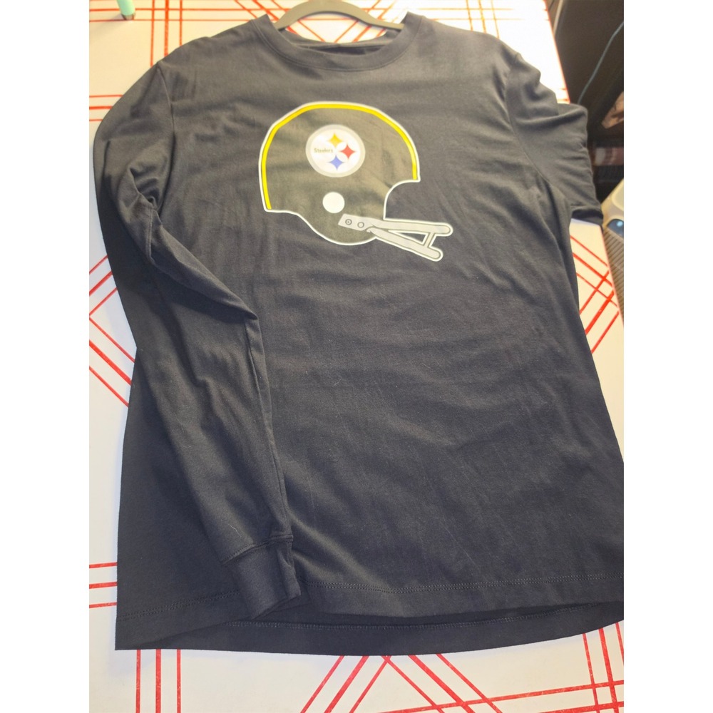Nike Pittsburgh Steelers Mens Long Sleeve Graphic T-Shirt Black NKAC-00A-7LV-Y56